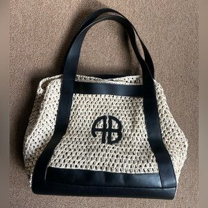 Black and Cream Tote Bag